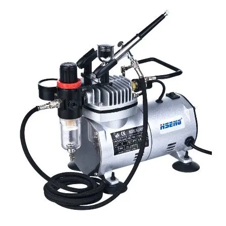 Hseng As18k-2 Air Compressor Kit Including Hose & Hs-30 Airbrush 1