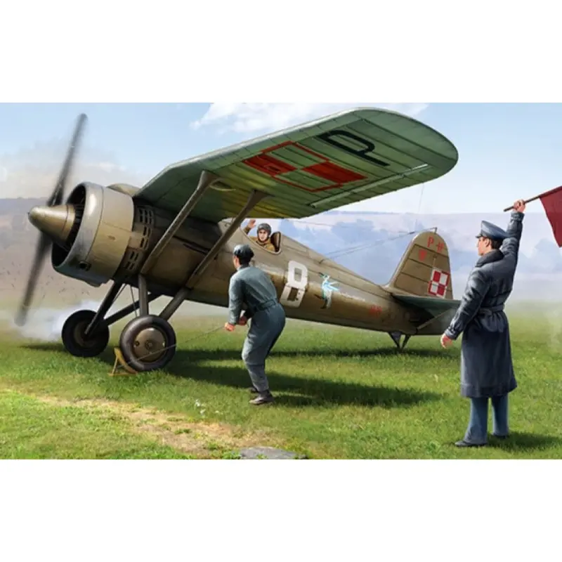 Ibg Models 32005 1/32 Pzl P.11C W/ Pilot And Ground Crew 1