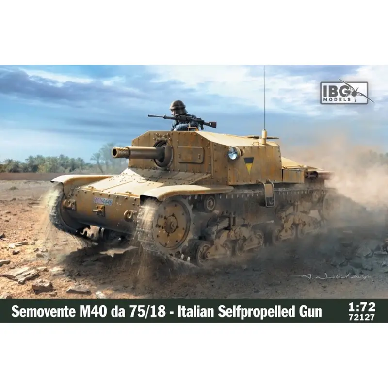 Ibg Models 72127 1/72 Semovente M40 Da 75/18 1