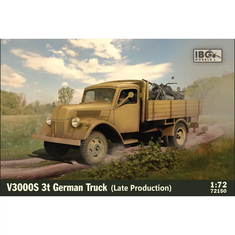 Ibg Models 72150 1/72 V3000s 3T German Truck (Late Production) 1