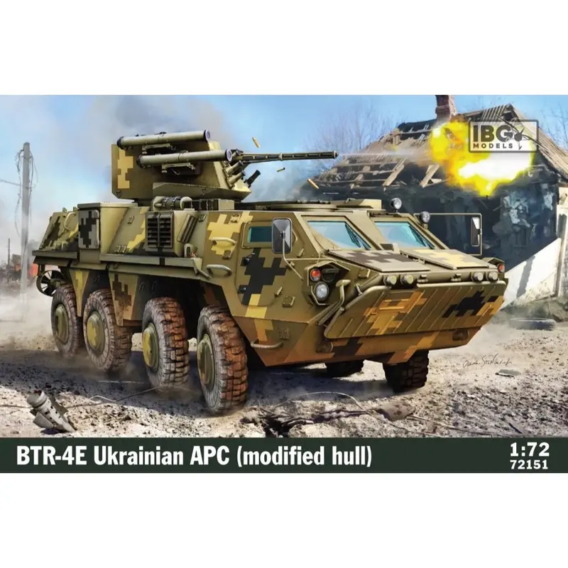 Ibg Models 72151 1/72 Btr-4E (Modified Hull) Ukrainian Apc 1