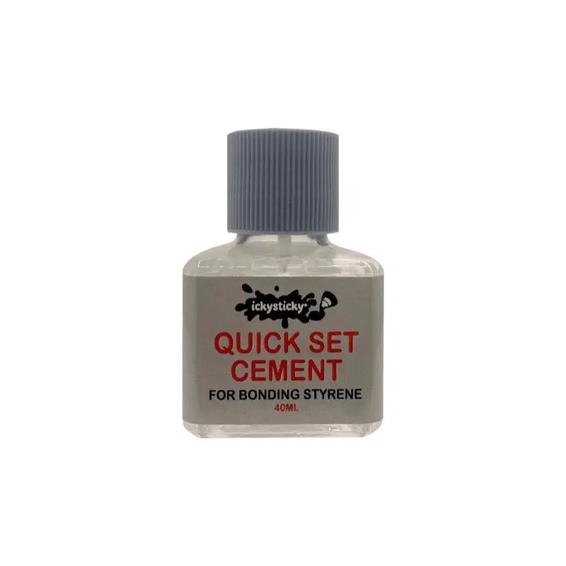 Icky Sticky 13411 Quick Setting Plastic Model Glue Cement 40Ml 1