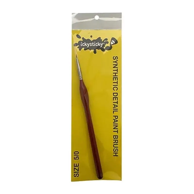 Icky Sticky 14000 Synthetic Hair Detail Paint Brush 5/0 1