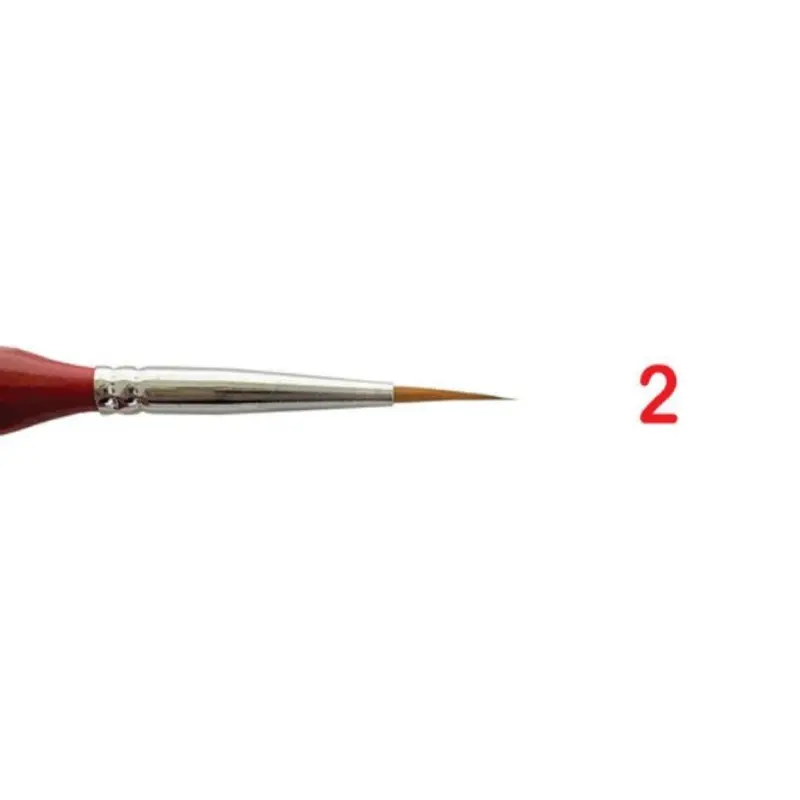 Icky Sticky 14002 Synthetic Hair Detail Paint Brush 2/0 1