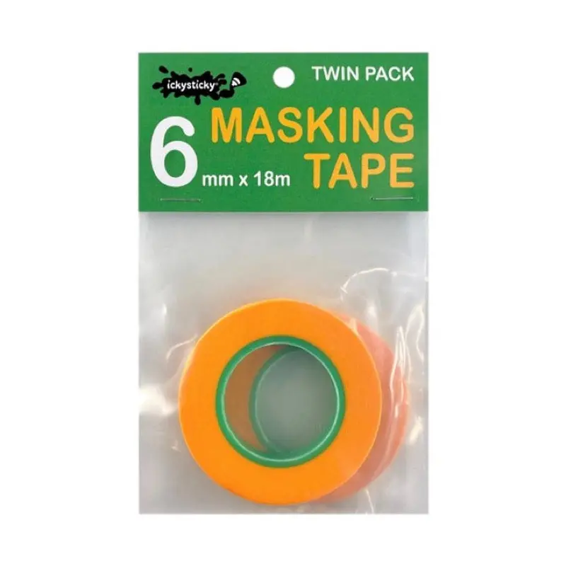 Icky Sticky 32003 Masking Tape 6Mm X 18M (2Pc) 1