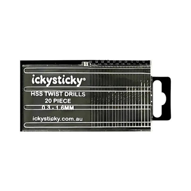 Icky Sticky 550102 Hss Micro Twist Drills 0.33Mm - 1.6Mm 1