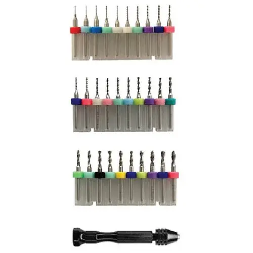 Icky Sticky 550103 Tungsten Micro Drill Bit Set With Handle (31 Piece) 1