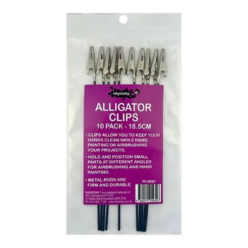Icky Sticky 560297 Metal Alligator Clips (10Pk) 1
