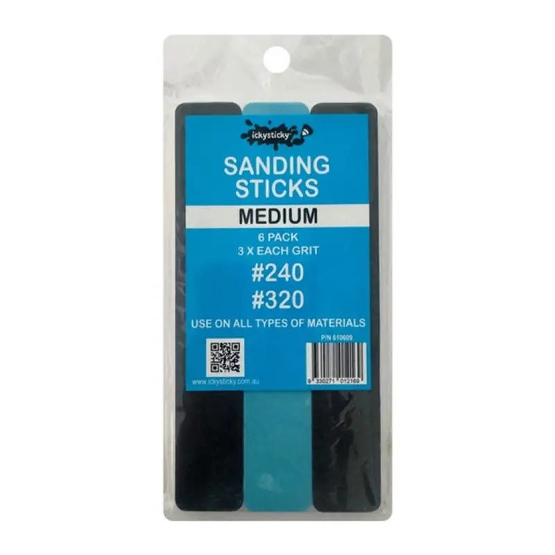 Icky Sticky 610609 Sanding Sticks Medium 6Pk 1