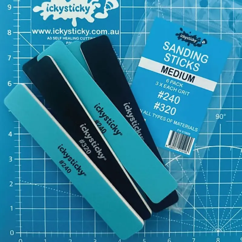 Icky Sticky 610609 Sanding Sticks Medium 6Pk 2