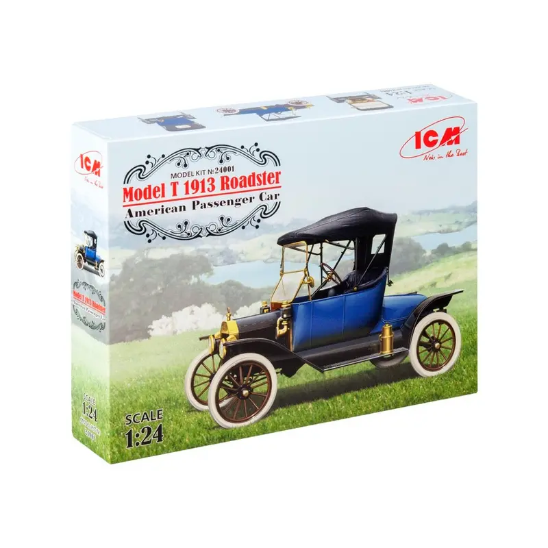 Icm 24001 1/24 Model T 1913 Roadster American Passenger Car 1
