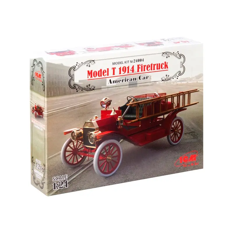 Icm 24004 1/24 Model T 1914 Firetruck American Car 1