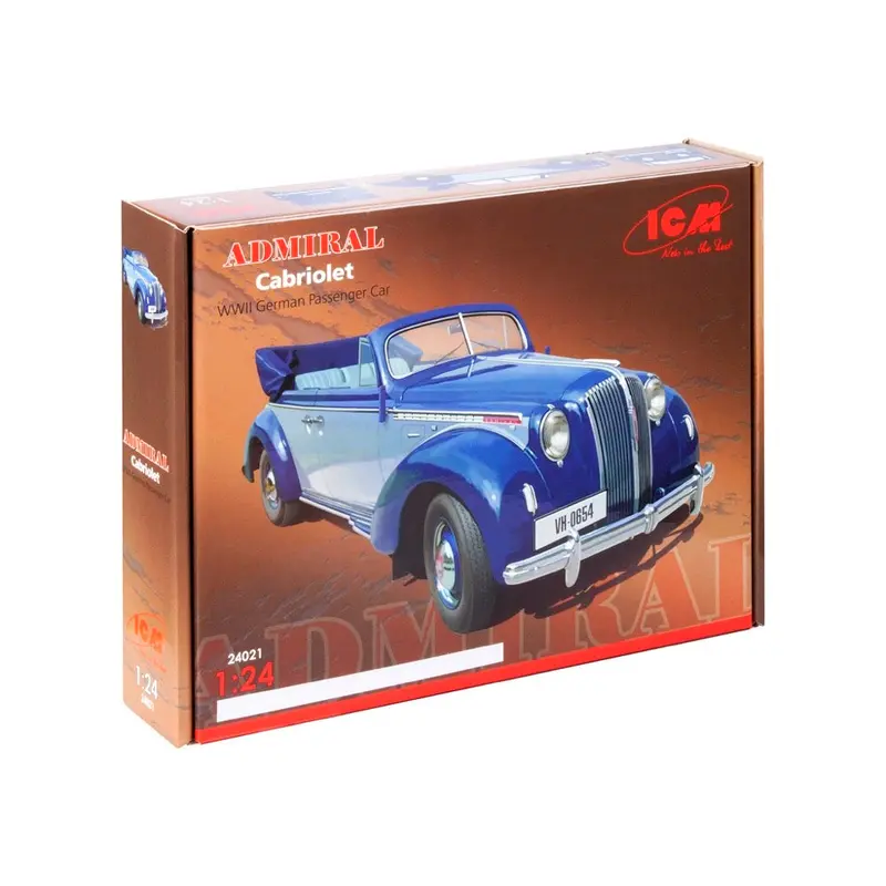 Icm 24021 1/24 Admiral Cabriolet Wwii German Passenger Car 1