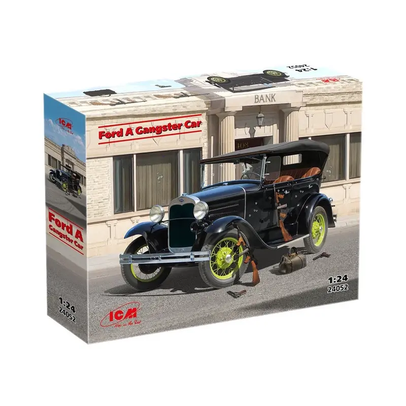 Icm 24052 1/24 Ford A Gangster Car (1930S 1