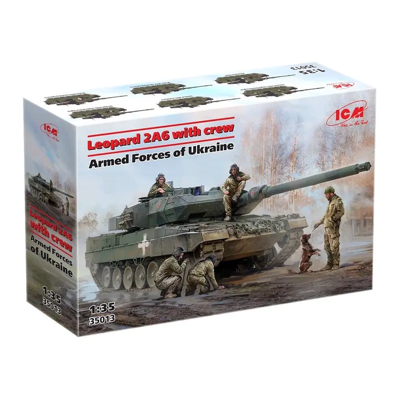 Icm 35013 1/35 Leopard 2A6 Of The Armed Forces Of Ukraine With Crew 1