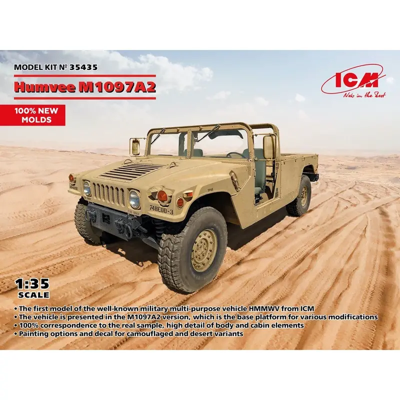 Icm 35435 1/35 Humvee M1097a2 1