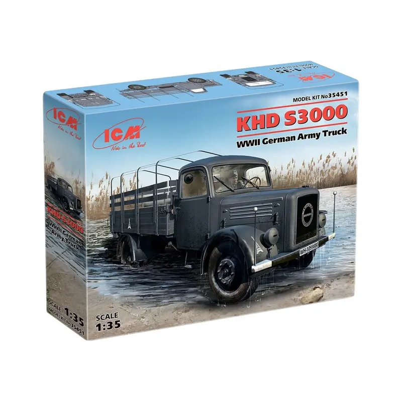Icm 35451 1/35 Khd S3000 Wwii German Army Truck 1