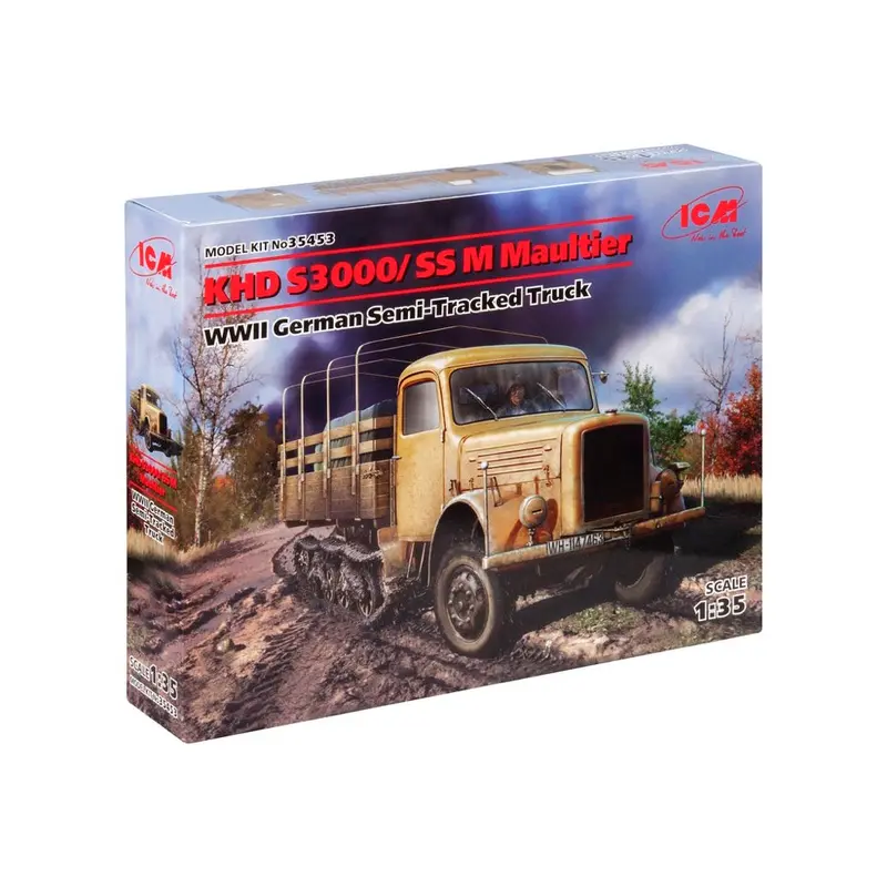 Icm 35453 1/35 Khd S3000/Ss M Maultier Wwii German Semi-Tracked Truck 1