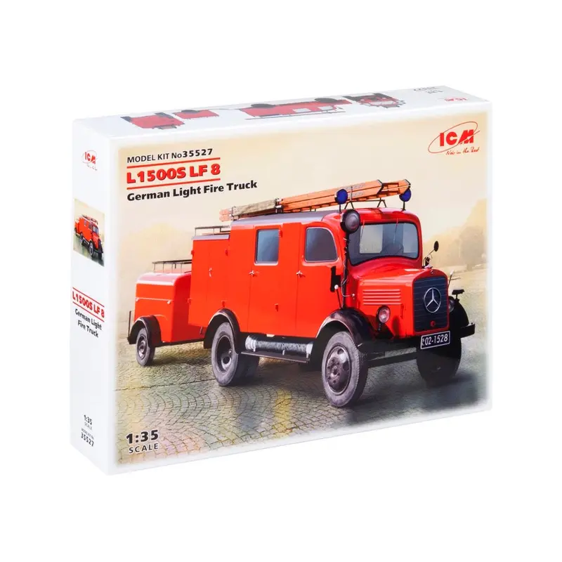 Icm 35527 1/35 L1500s Lf 8 German Light Fire Truck 1