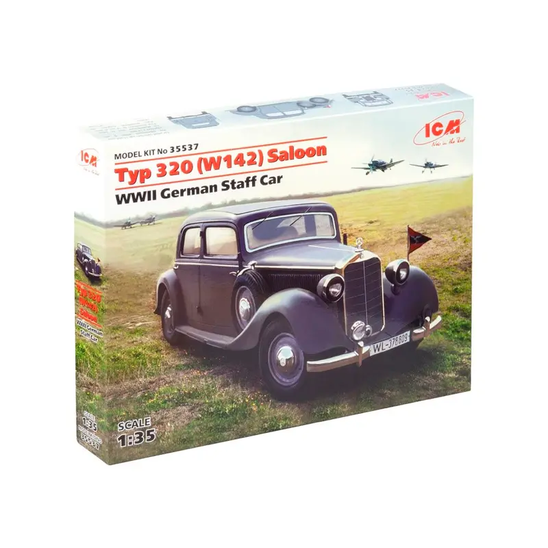Icm 35537 1/35 Type 320 W142 Saloon Wwii German Staff Car 1