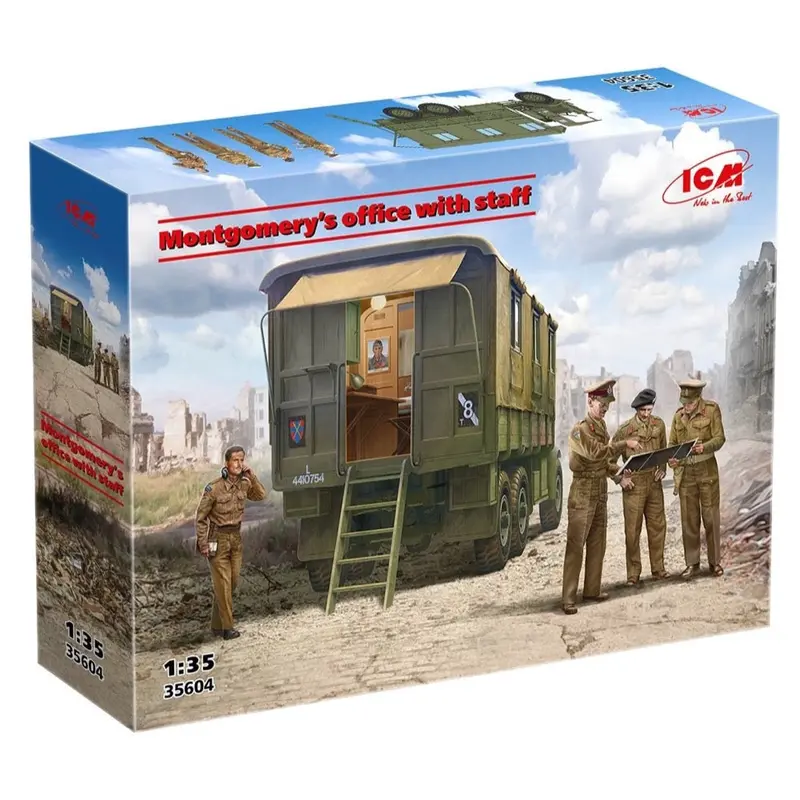 Icm 35604 1/35 Sir Bernard Montgomery's Leyland Retriever Office With Staff 1
