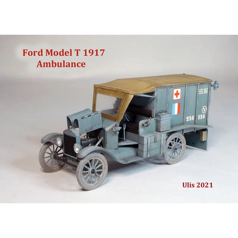 Icm 35661 1/35 Model T 1917 Ambulance Wwi American Car 2