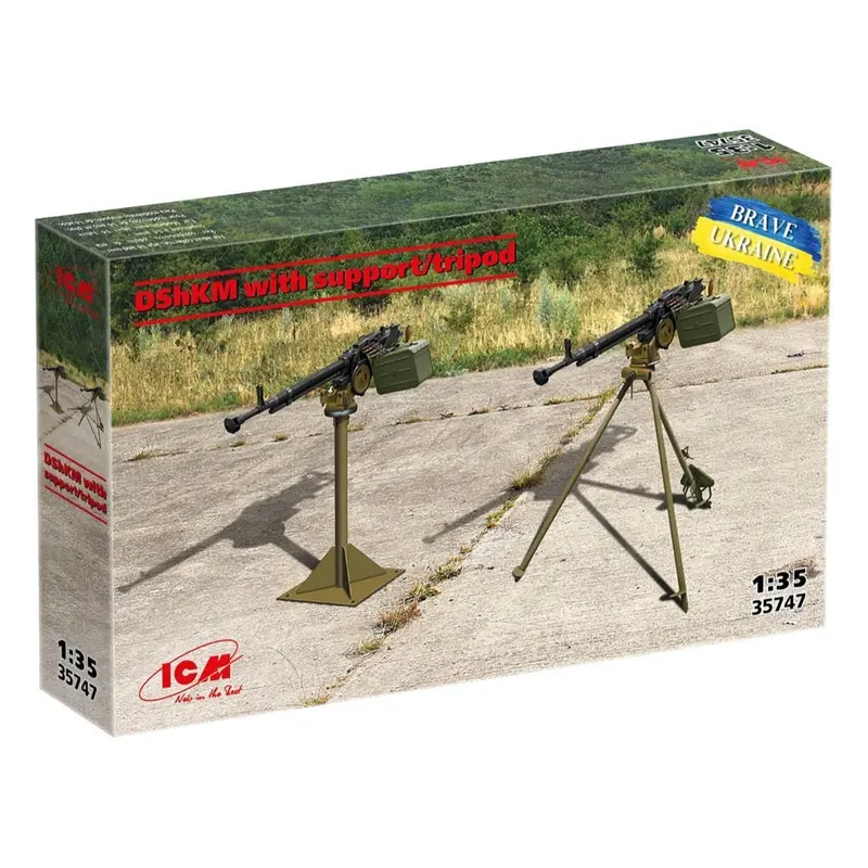Icm 35747 1/35 Dshkm With Support Tripod 1
