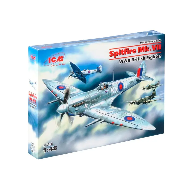 Icm 48062 1/48 Spitfire Mk.Vii Wwii British Fighter 1