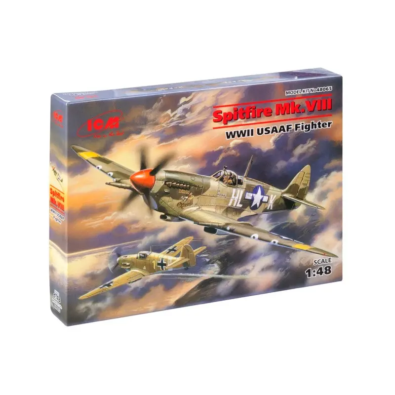 Icm 48065 1/48 Spitfire Mk.Viii Wwii Usaaf Fighter 1
