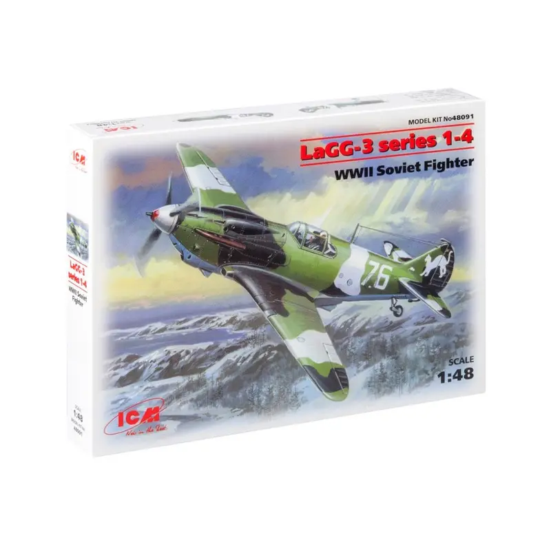 Icm 48091 1/48 Lagg-3 Series 1-4 Wwii Soviet Fighter 1