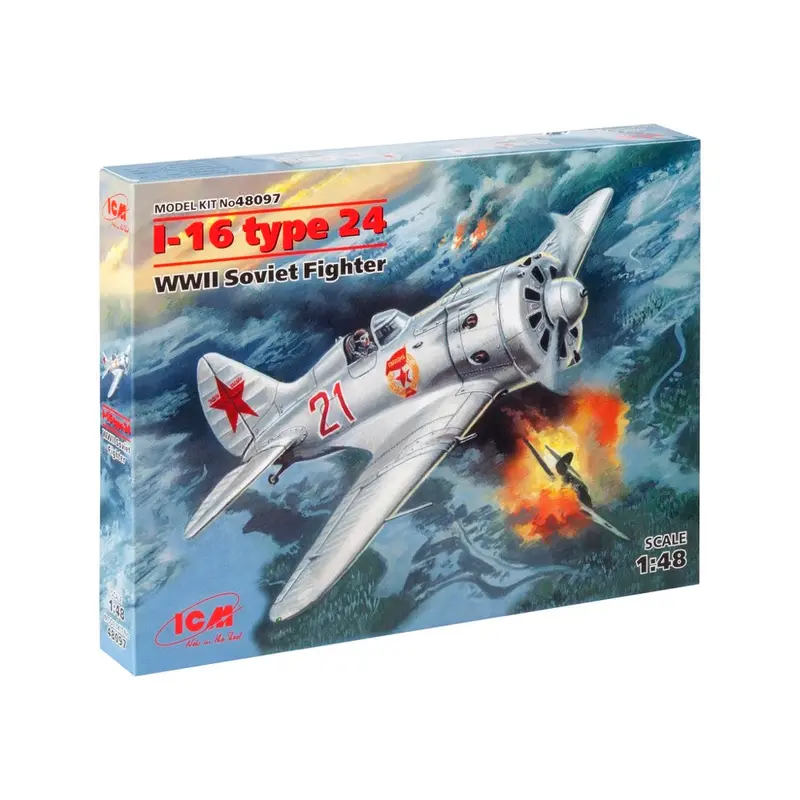 Icm 48097 1/48 I-16 Type 24 Wwii Soviet Fighter 1