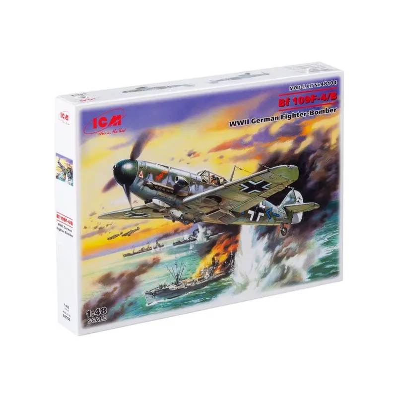 Icm 48104 1/48 Messerschmitt Bf 109F-4/B Wwii German Fighter-Bomber 2