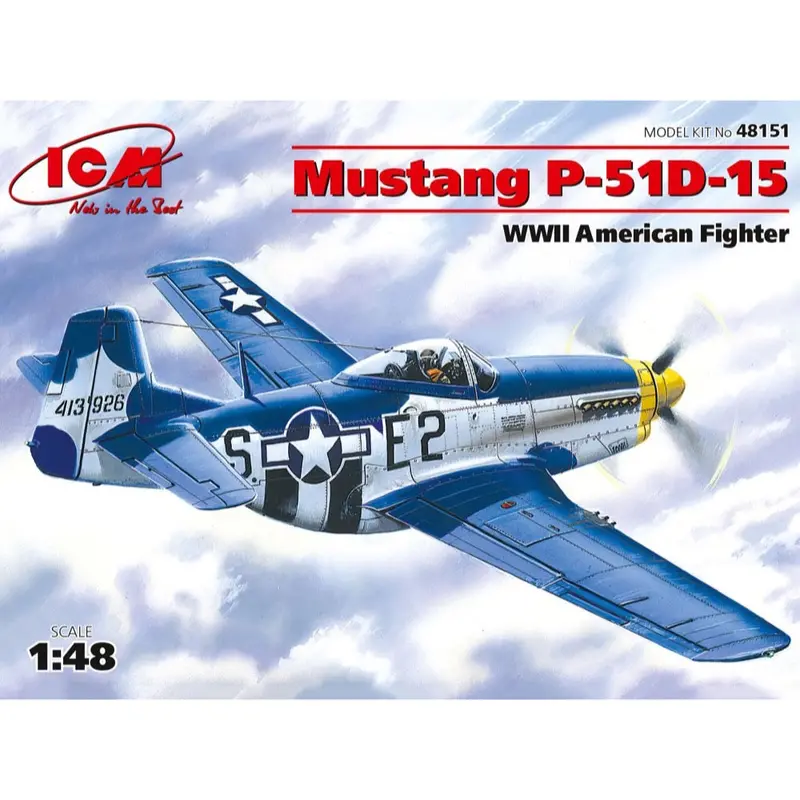Icm 48151 1/48 Mustang P-51D-15 Wwii American Fighter 1