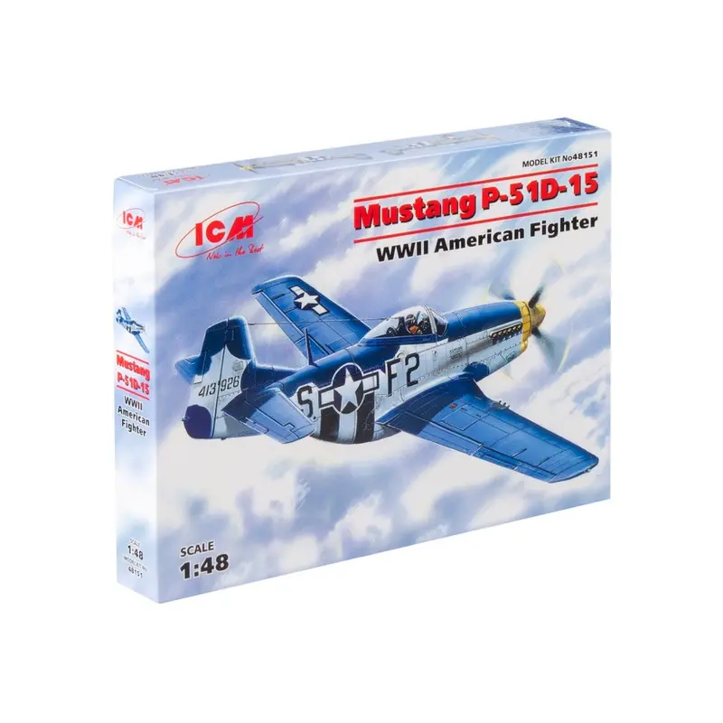 Icm 48151 1/48 Mustang P-51D-15 Wwii American Fighter 2