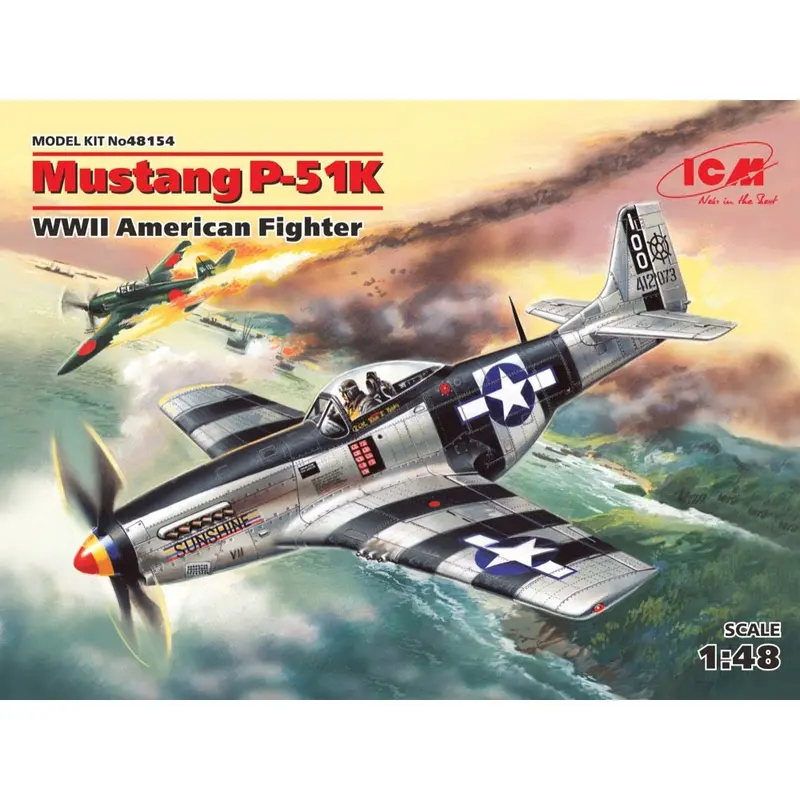 Icm 48154 1/48 Mustang P-51K Wwii American Fighter 1