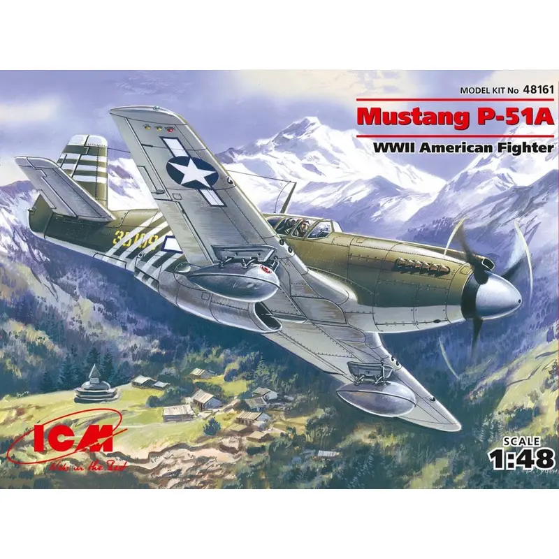 Icm 48161 1/48 Mustang P-51A Wwii American Fighter 1