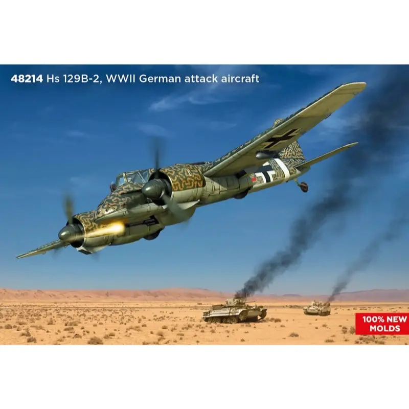 Icm 48214 1/48 Henschel Hs-129B-2 German Attack Aircraft 1