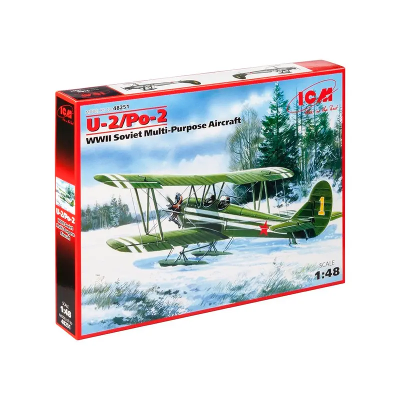 Icm 48251 1/48 U-2/Po-2 Wwii Soviet Multi-Purpose Aircraft 1
