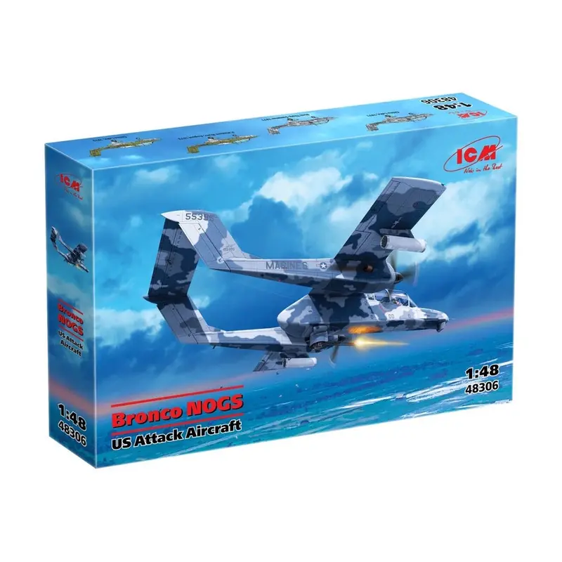Icm 48306 1/48 Bronco Ov-10D Nogs Us Attack Aircraft 1