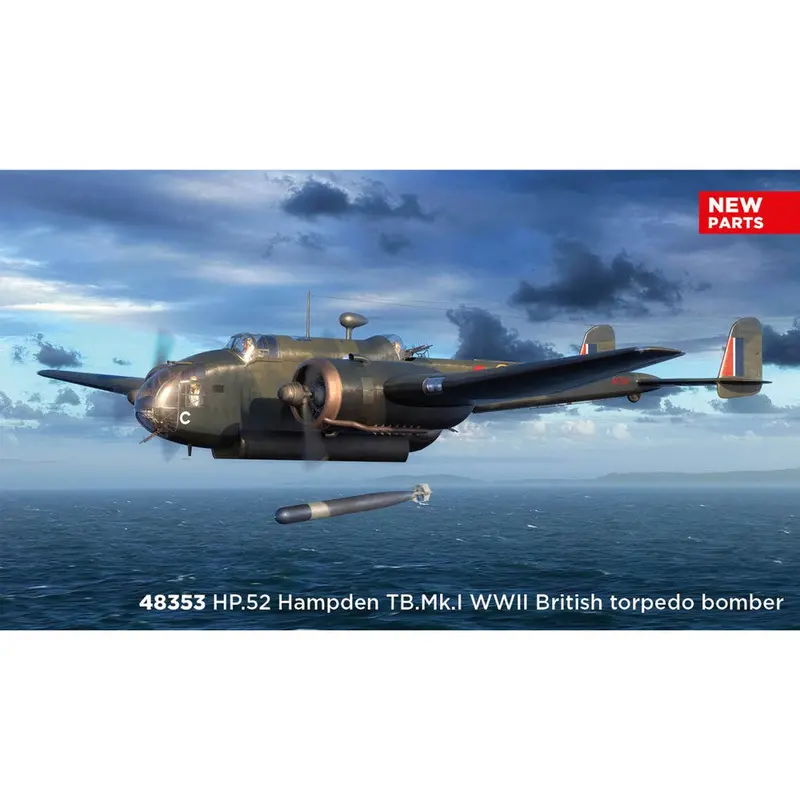 Icm 48353 1/48 Hp.52 Hampden Tb Mk. I Ww Ii British Torpedo Bomber 1