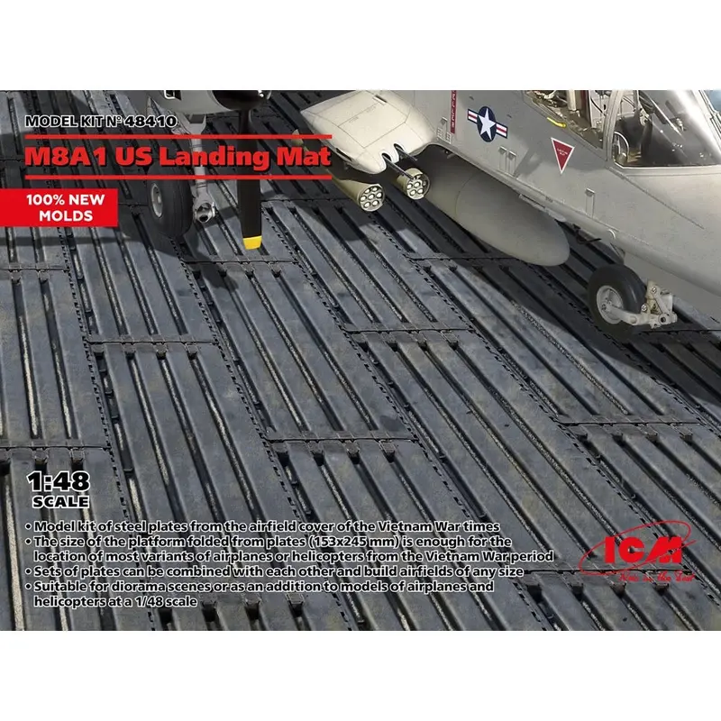 Icm 48410 1/48 M8a1 Us Landing Mat 1
