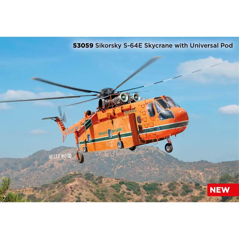 Icm 53059 1/35 Sikorsky S-64E Skycrane With Universal Pod 1