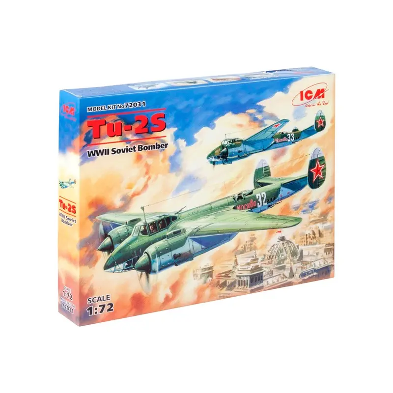 Icm 72031 1/72 Tu-2S Wwii Soviet Bomber 1