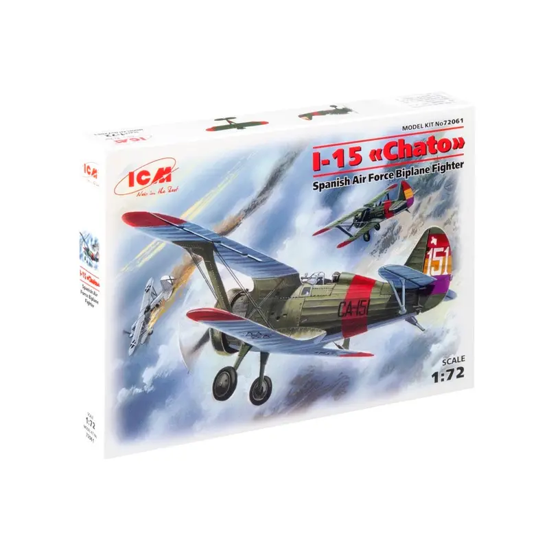 Icm 72061 1/72 I-15 Chato Spanish Air Force Biplane Fighter 1
