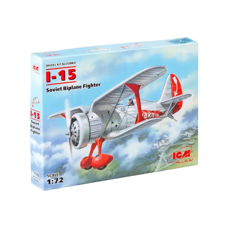 Icm 72062 1/72 I-15 Soviet Biplane Fighter 1