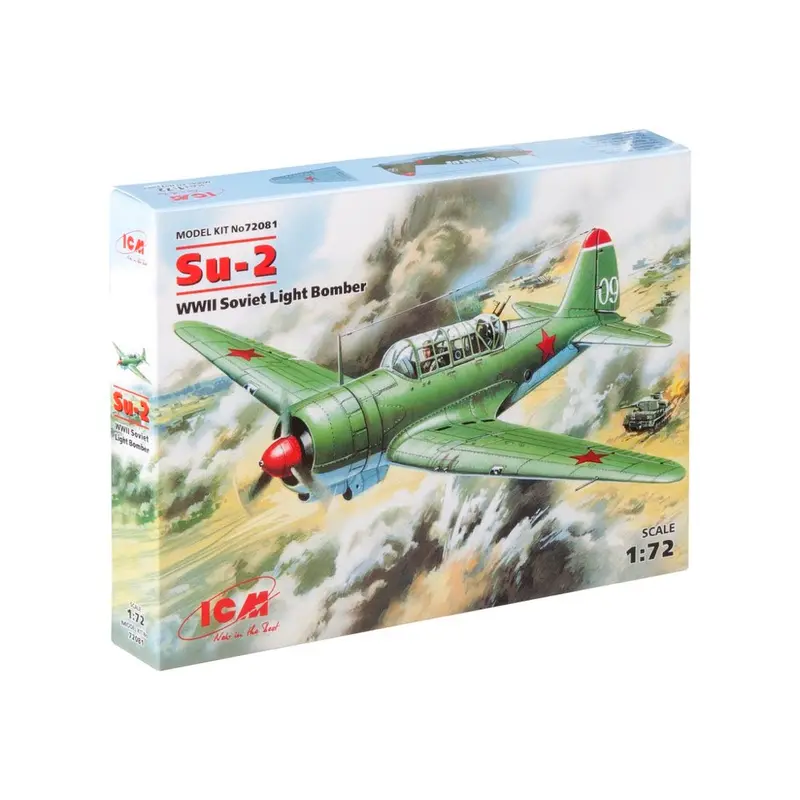 Icm 72081 1/72 Su-2 Wwii Soviet Light Bomber 1