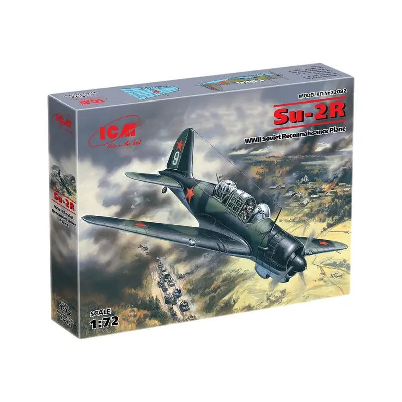 Icm 72082 1/72 Su-2R Wwii Soviet Reconnaissance Plane 1