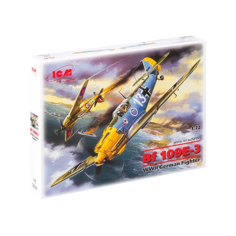 Icm 72131 1/72 Messerschmitt Bf 109E-3 Wwii German Fighter 1