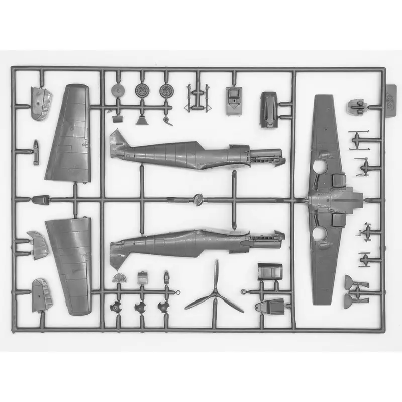 Icm 72133 1/72 Messerschmitt Bf 109E-7/Trop Wwii German Fighter 2