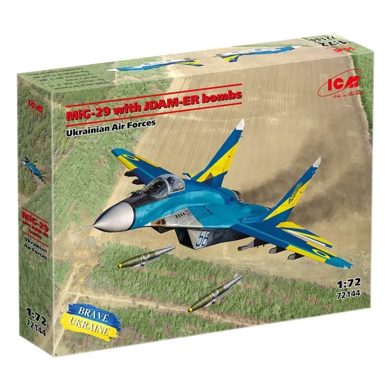 Icm 72144 1/72 Mikoyan Mig-29 With Jdam-Er Ukraine Air Force 1